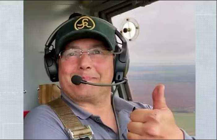 Piloto morre após queda de avião agrícola em Balsas, no MA - (Foto: Foto: Reprodução/ TV Mirante)